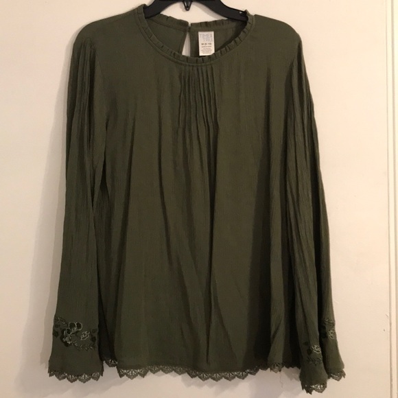 Olive green blouse - Picture 2 of 4